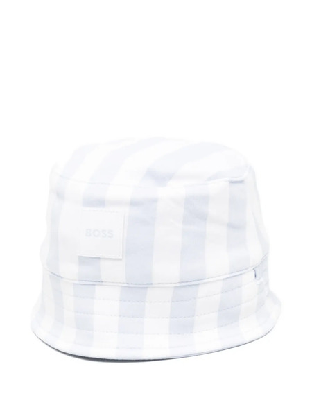  Boss Kidswear Striped Hat - White 