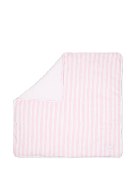  Boss Kidswear Striped Trim Blanket - White 