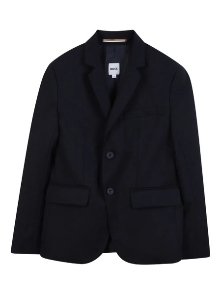  Boss Kidswear Two-button Wool Jacket - Blue 