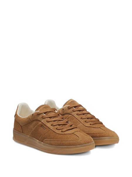  Boss Lace-up Suede Sneakers - Brown 