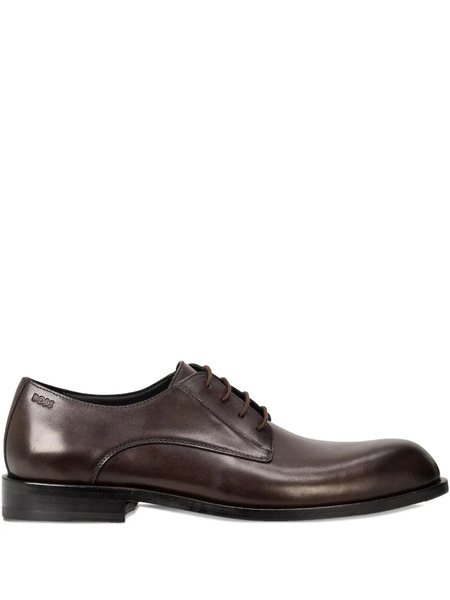  Boss Leather Derby Shoes - Brown 