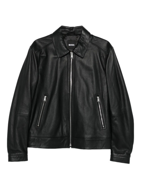  Boss Leather Jacket - Black 