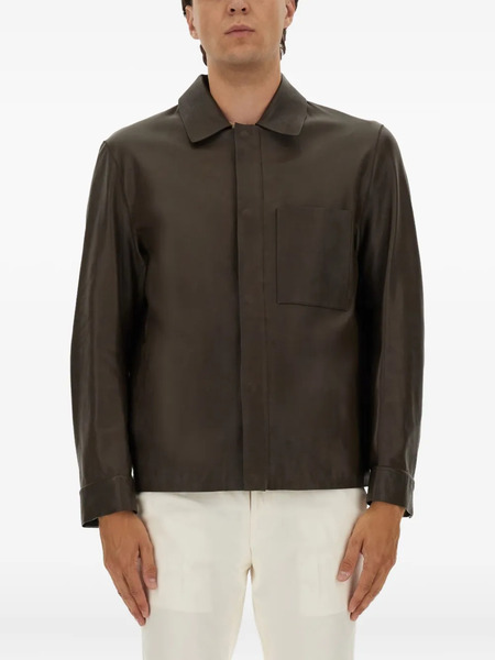  Boss Leather Jacket - Brown 