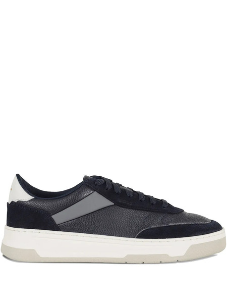 Boss Leather Panel Sneakers - Black 