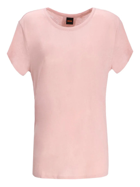  Boss Linen T-shirt - Pink 