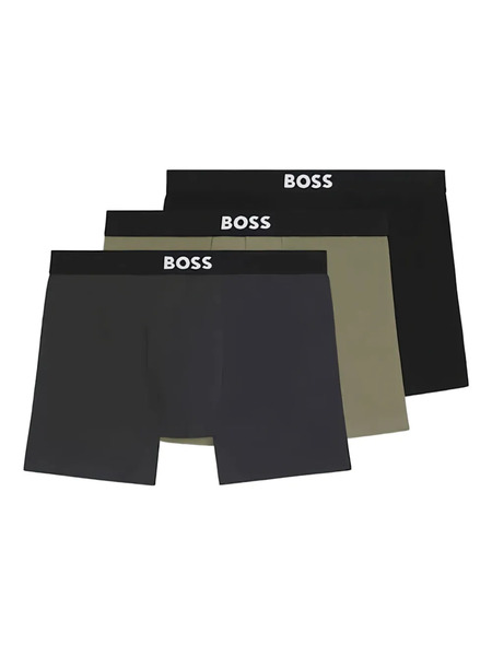  Boss Logo Boxers (pack Of Three) - Black 