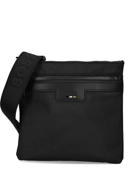  Boss Logo-debossed Messenger Bag - Black 