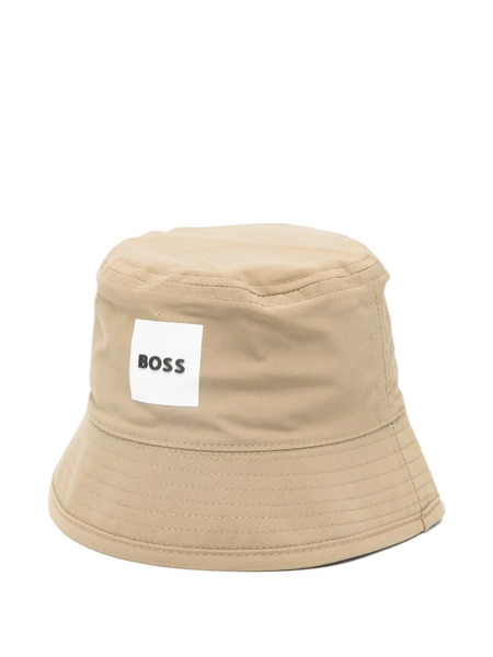  Boss Logo-detail Reversible Bucket Hat - Neutrals 