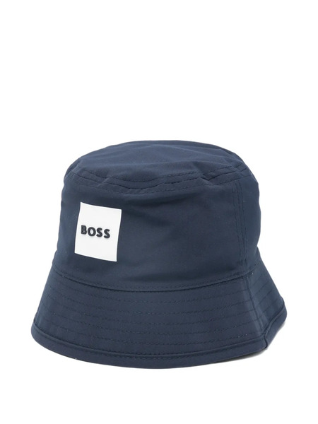  Boss Logo-detail Reversible Sun Hat - Blue 