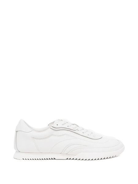  Boss Logo-embossed Leather Sneakers - White 