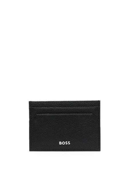  Boss Logo-lettering Card Holder - Black 