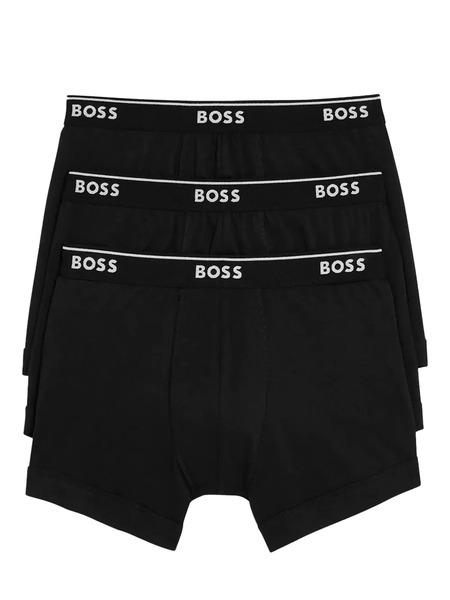  Boss Logo-print Boxers (pack Of Three) - Black 