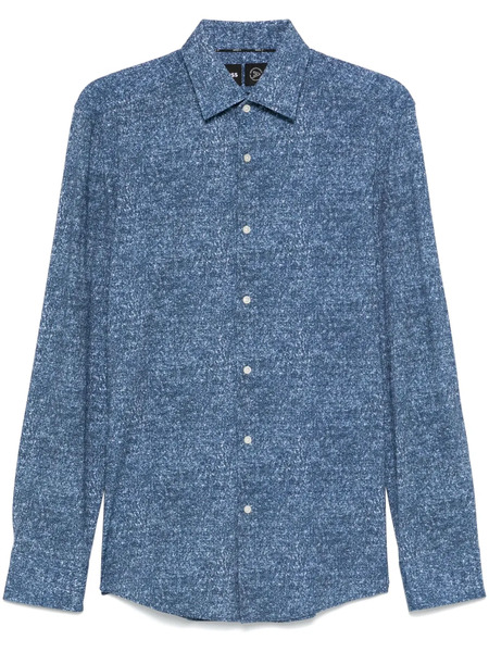  Boss Mélange-effect Shirt - Blue 