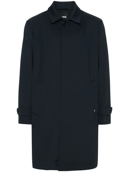  Boss Midi Trench Coat - Blue 