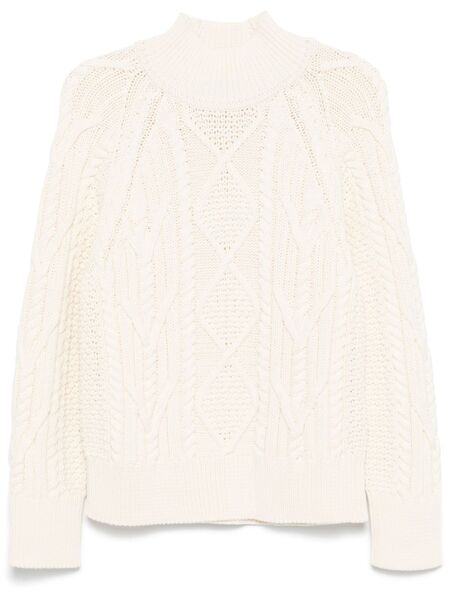  Boss Mock-neck Sweater - White 