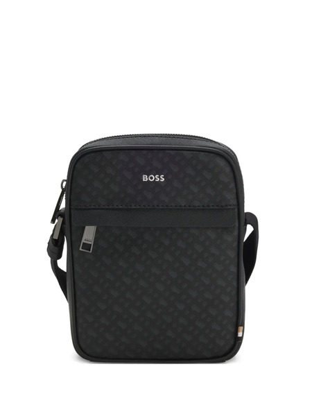  Boss Monogram Messenger Bag - Black 
