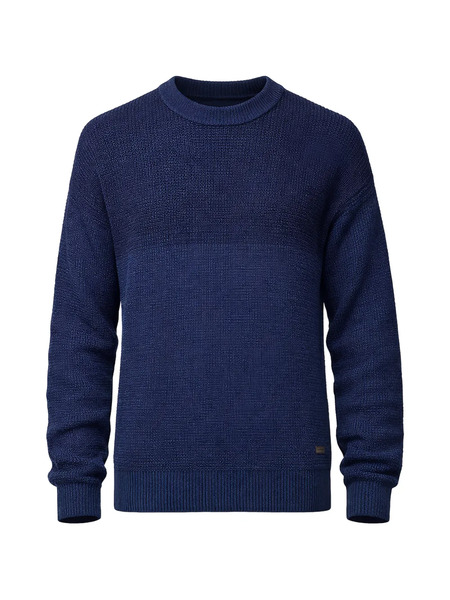  Boss Panelled Crew-neck Sweater - Blue 