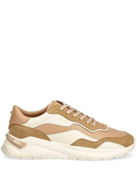 Boss Panelled-design Trainers - Brown 