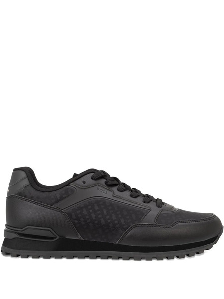  Boss Patterned Lace-up Sneakers - Black 