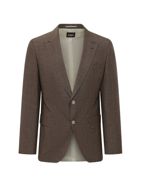  Boss Peak Lapel Blazer - Brown 
