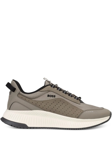  Boss Perforated Lace-up Sneakers - Neutrals 
