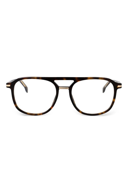  Boss Pilot-frame Glasses - Brown 