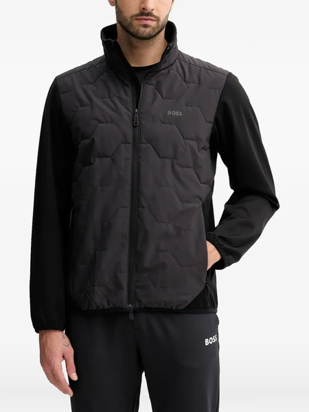  Boss Quilted Logo Jacket - Black 