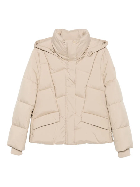  Boss Quilted Zip-up Puffer Jacket - Neutrals 