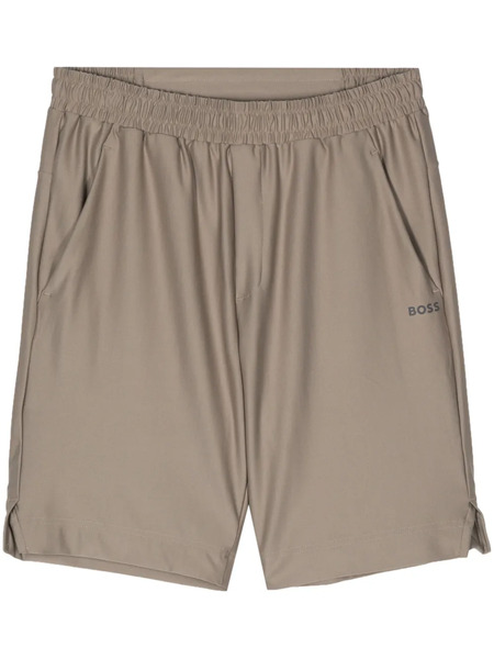  Boss Reflective-logo Bermuda Shorts - Neutrals 