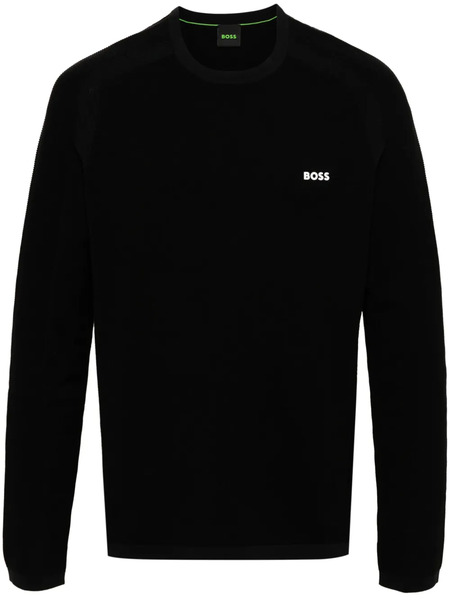  Boss Rilmo Rubberised-logo Jumper - Black 