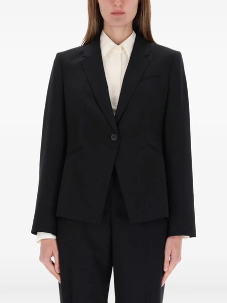  Boss Single-breasted Blazer - Black 