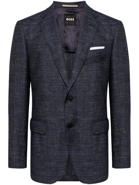  Boss Single-breasted Blazer - Blue 