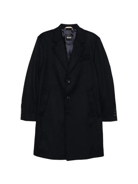  Boss Single-breasted Coat - Blue 