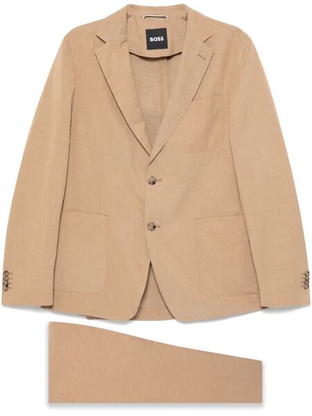  Boss Single-breasted Suit - Brown 