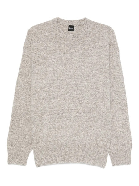  Boss Speckled Wool Sweater - Neutrals 