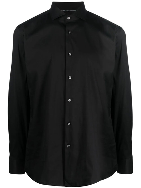  Boss Spread-collar Button -up Shirt - Black 