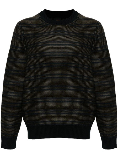  Boss Striped Sweater - Green 
