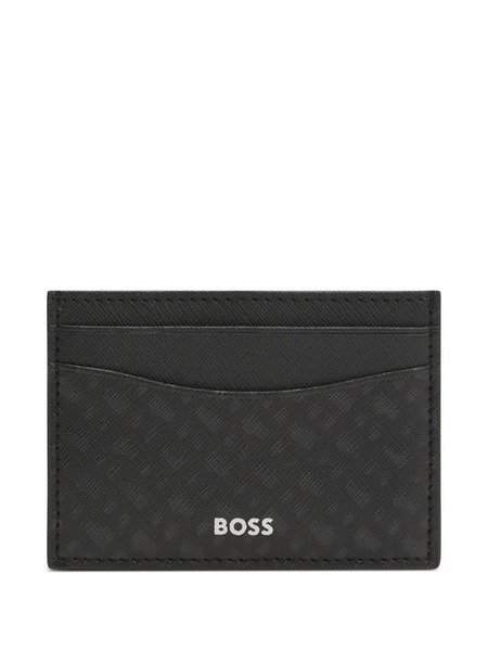  Boss Textured Cardholder - Black 
