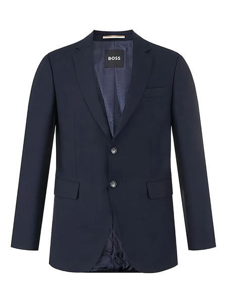  Boss Two-button Textured Jacket - Blue 
