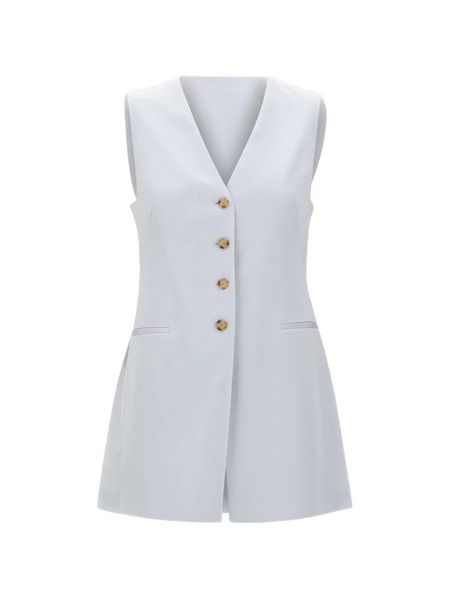  Boss V-neck Button Waistcoat - Blue 