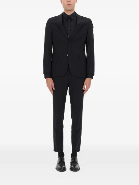  Boss Virgin Wool Suit - Black 
