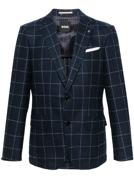  Boss Windowpane Blazer - Blue 