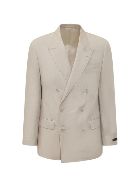  Boss X David Beckham Double-breasted Blazer - Neutrals 