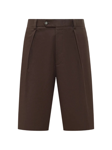  Boss X David Beckham Pleated Shorts - Brown 