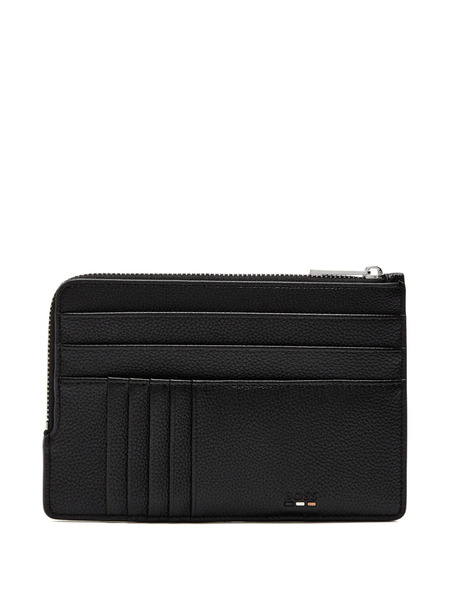  Boss Zip Cardholder Wallet - Black 