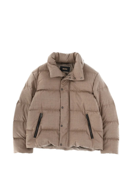  Boss Zip Padded Jacket - Neutrals 