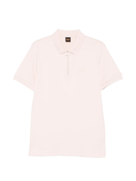  Boss Zip Polo Shirt - Pink 