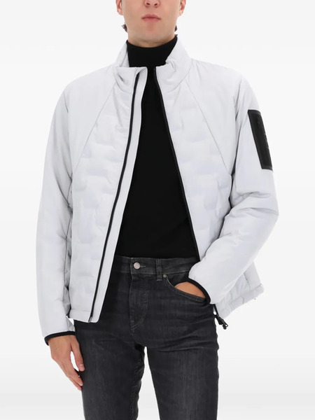  Boss Zipped Padded Jacket - Grey 