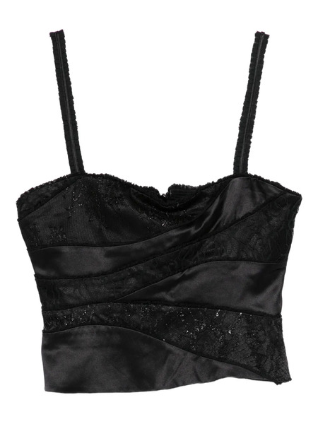  Botsi Eterna Patchwork-design Top - Black 