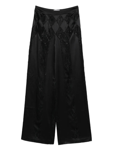  Botsi Lace Panel Trousers - Black 